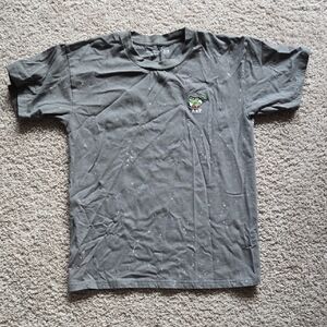 Abercrombie & Fitch Black Short Sleeve Tee with Small Green Graphic